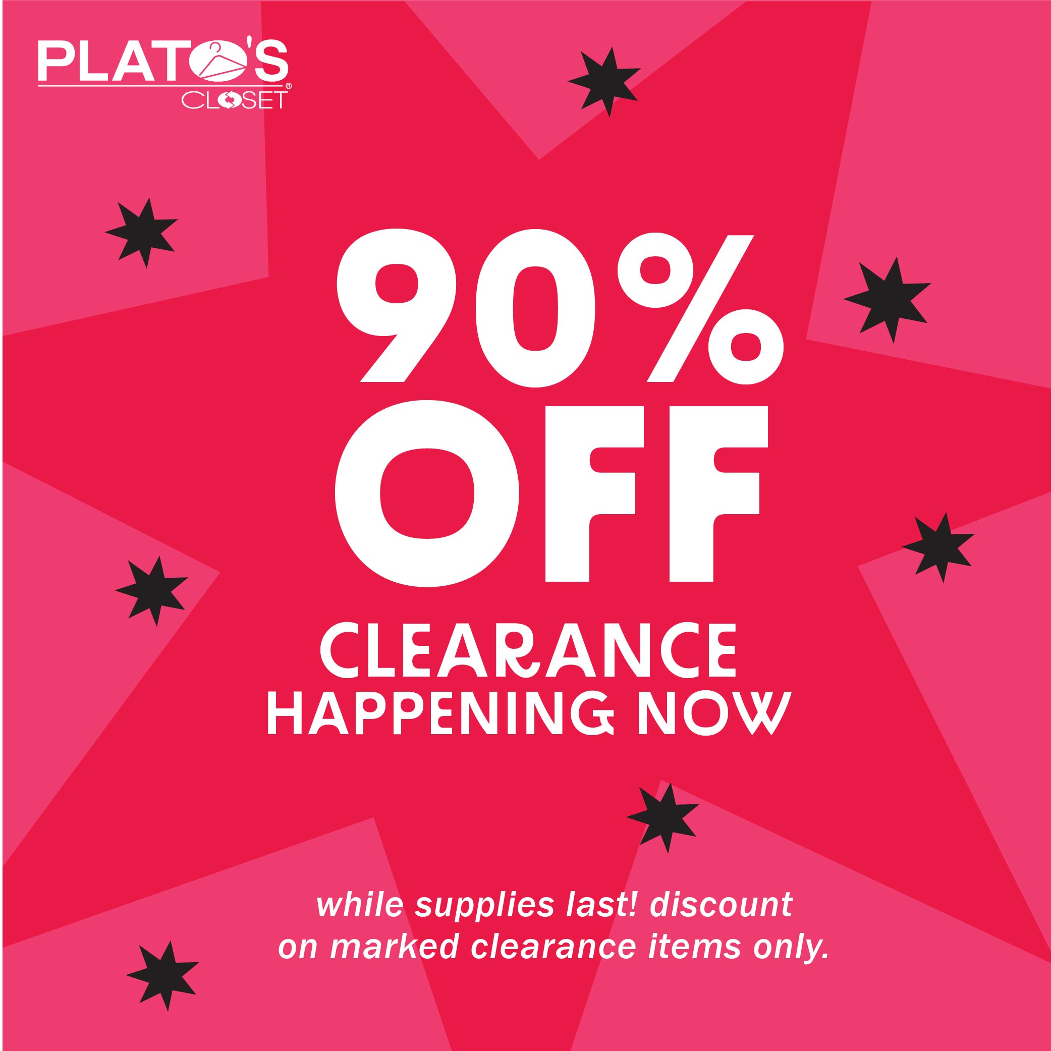 90% Off Clearance